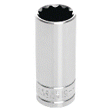 3/8" Dr. 19mm 12pt Deep Socket